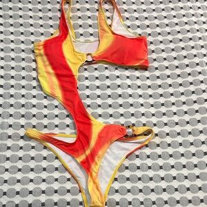 Vibrant Cutout Swimsuit